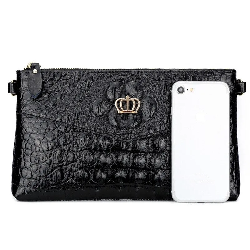 Petra genuine leather clutch bag