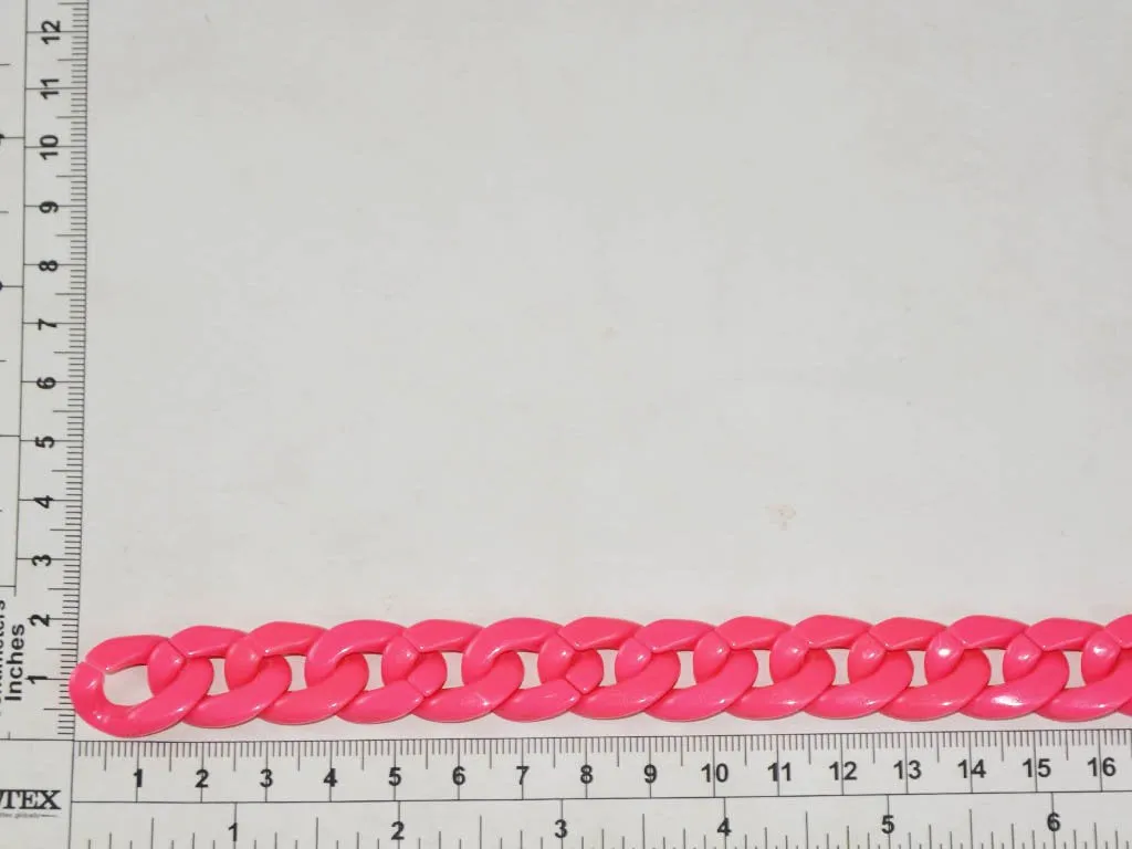 Pink Circular Acrylic Chains