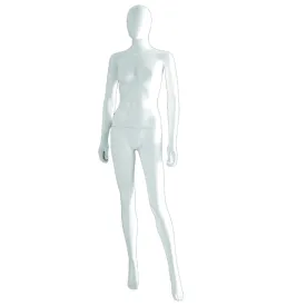 PLASTIC FEMALE EGGHEAD MANNEQUIN