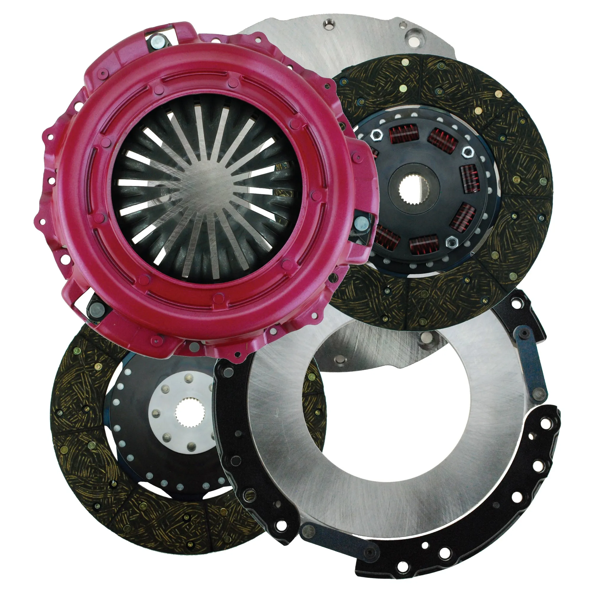 RAM Clutches Concept 10.5 Clutch Kit - Dual Disc - 10 1/2" Diameter - 1-1/8" x 26 Spline - Sprung Hub - Organic - Mopar Gen III Hemi