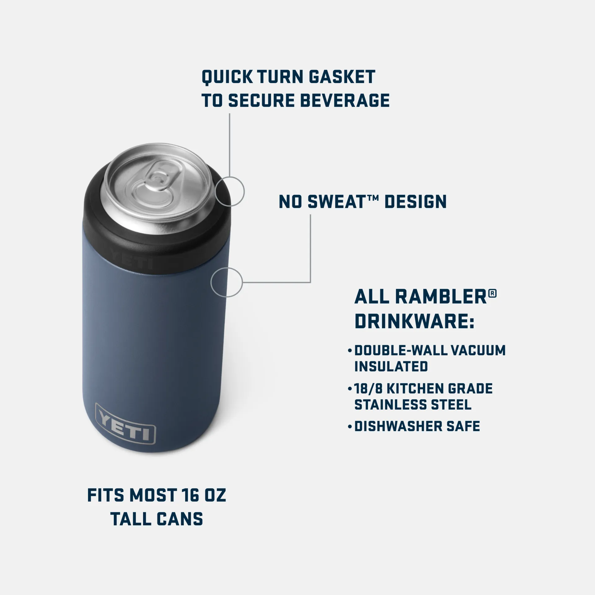 Rambler 16oz Colster Tall Can Cooler