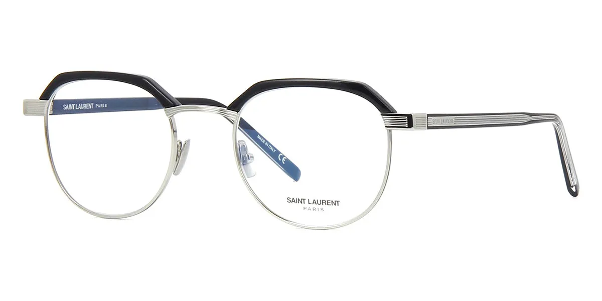 Saint Laurent SL 124 001 Black and Silver