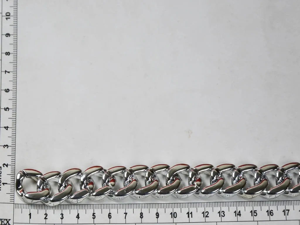Silver Circular Acrylic Chains