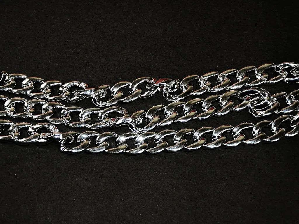 Silver Circular Acrylic Chains