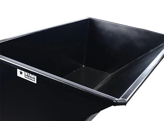 STAR trash and loose material hopper for skid steer loader