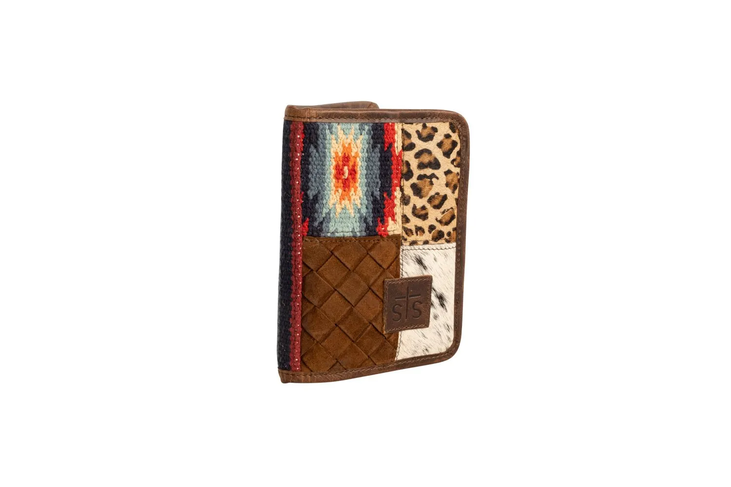 STS Ranchwear Womens Chaynee Mountain Magnetic Multi-Color Leather Bifold Wallet
