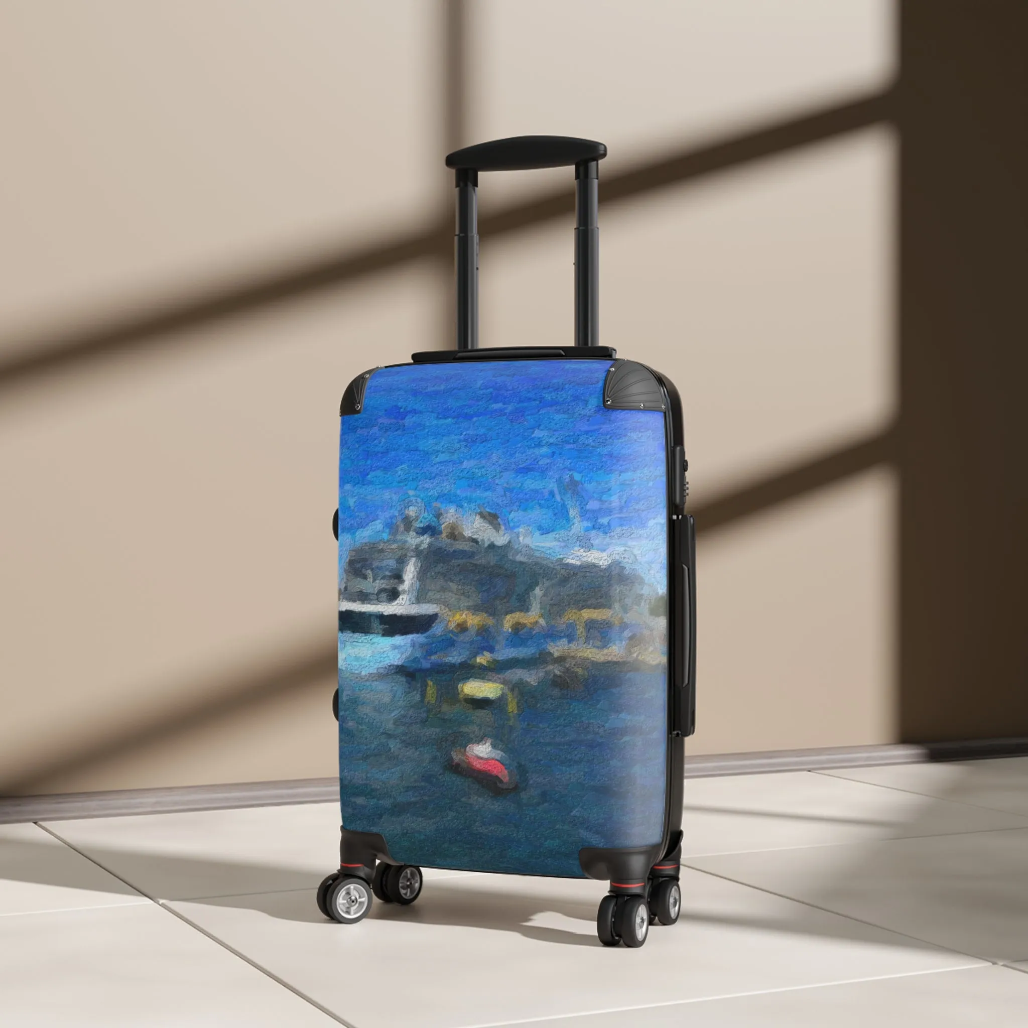 Suitcase ... Into Vancouver Harbor We Arrive: Celebrity Edge-Cruise ... Vancouver, British Columbia ... June 2024 ... Original Works