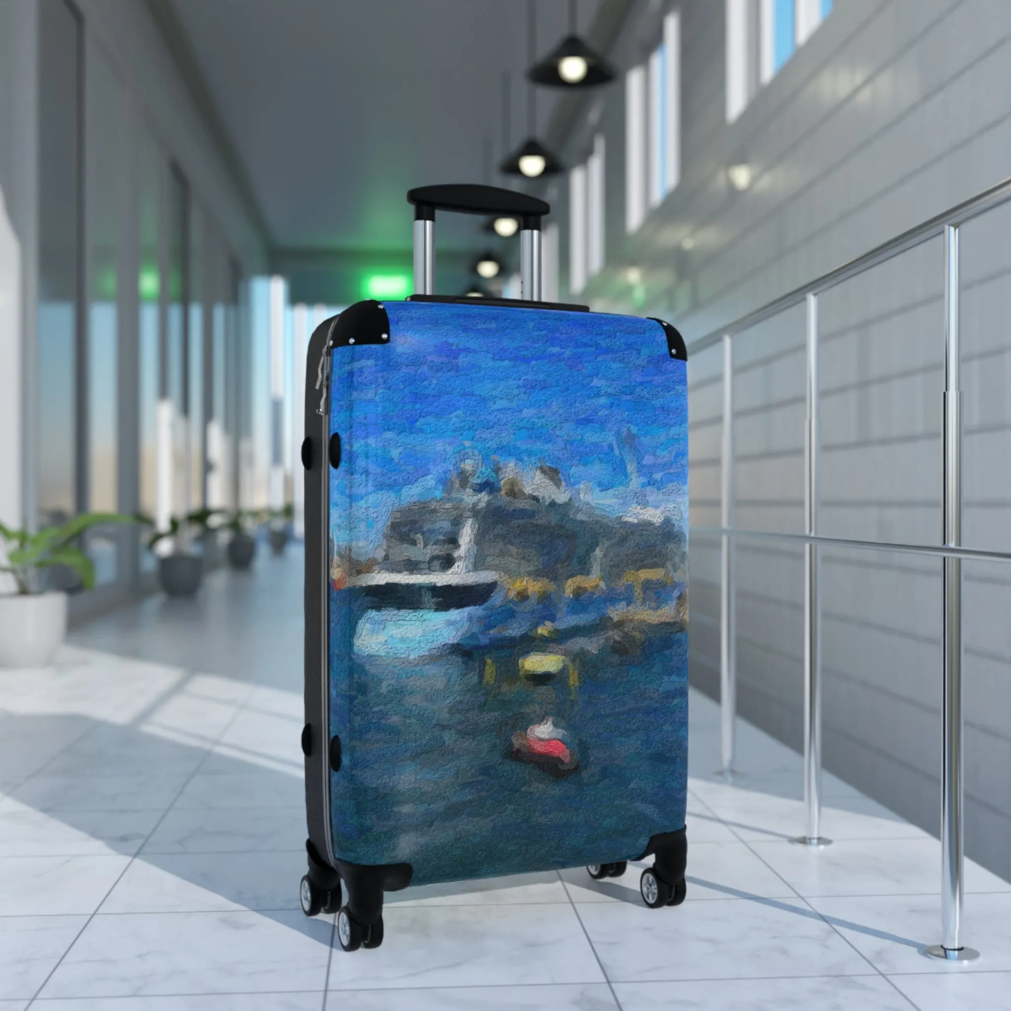 Suitcase ... Into Vancouver Harbor We Arrive: Celebrity Edge-Cruise ... Vancouver, British Columbia ... June 2024 ... Original Works