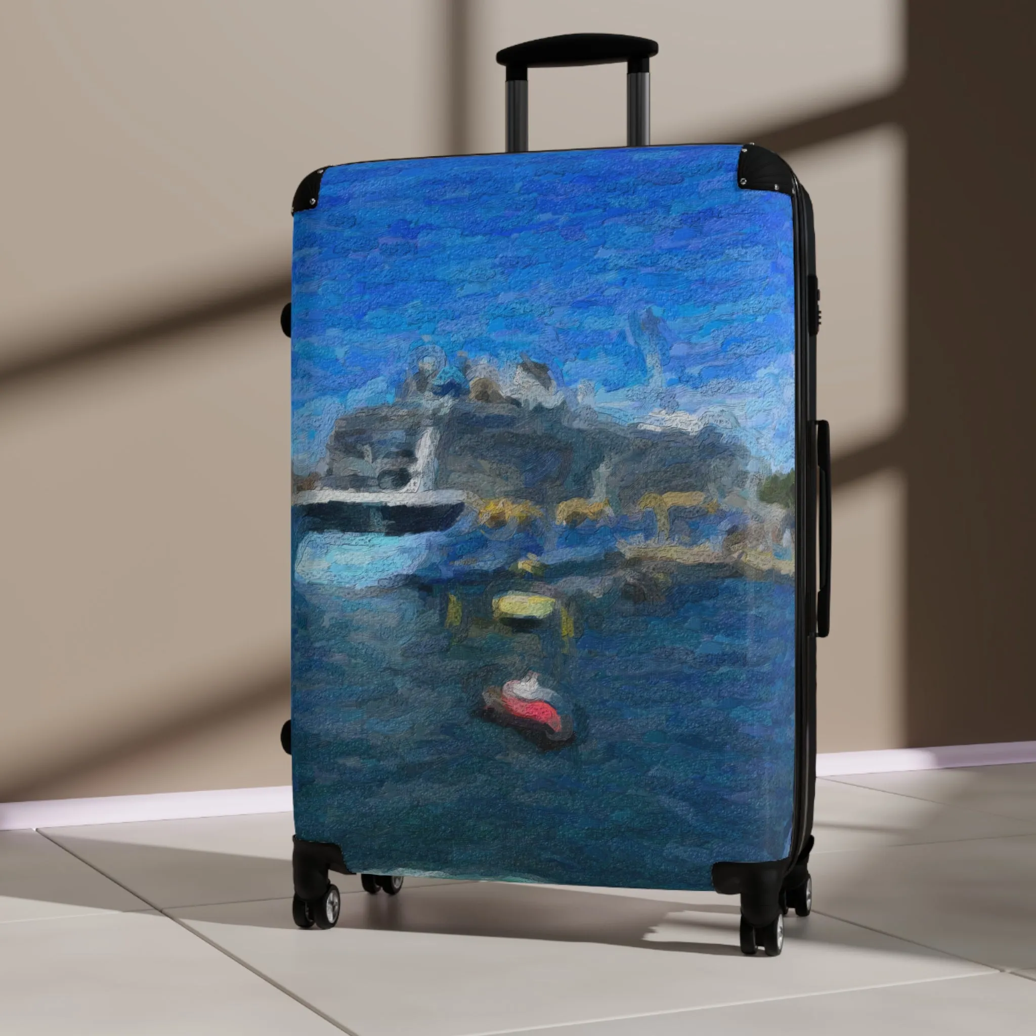 Suitcase ... Into Vancouver Harbor We Arrive: Celebrity Edge-Cruise ... Vancouver, British Columbia ... June 2024 ... Original Works