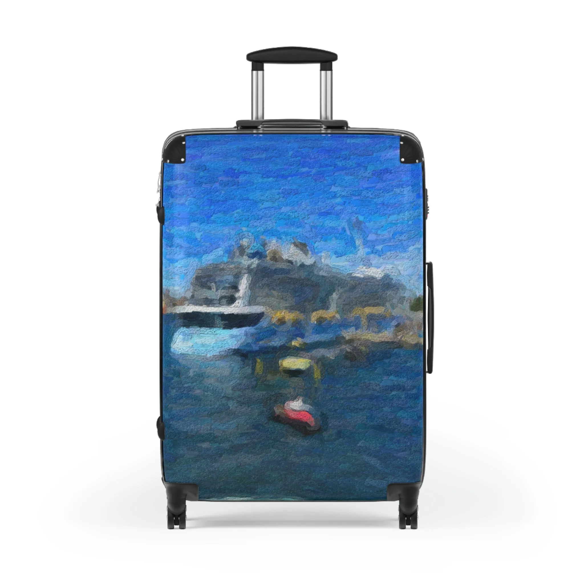 Suitcase ... Into Vancouver Harbor We Arrive: Celebrity Edge-Cruise ... Vancouver, British Columbia ... June 2024 ... Original Works