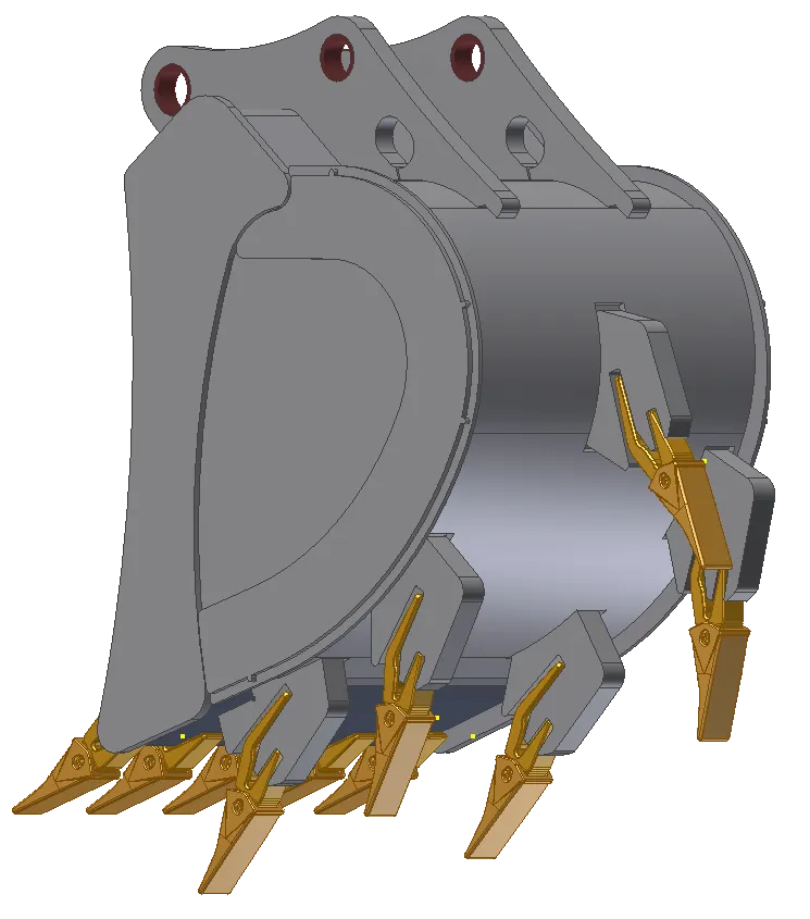 TAG ripping buckets for 14 to 16 foot backhoes