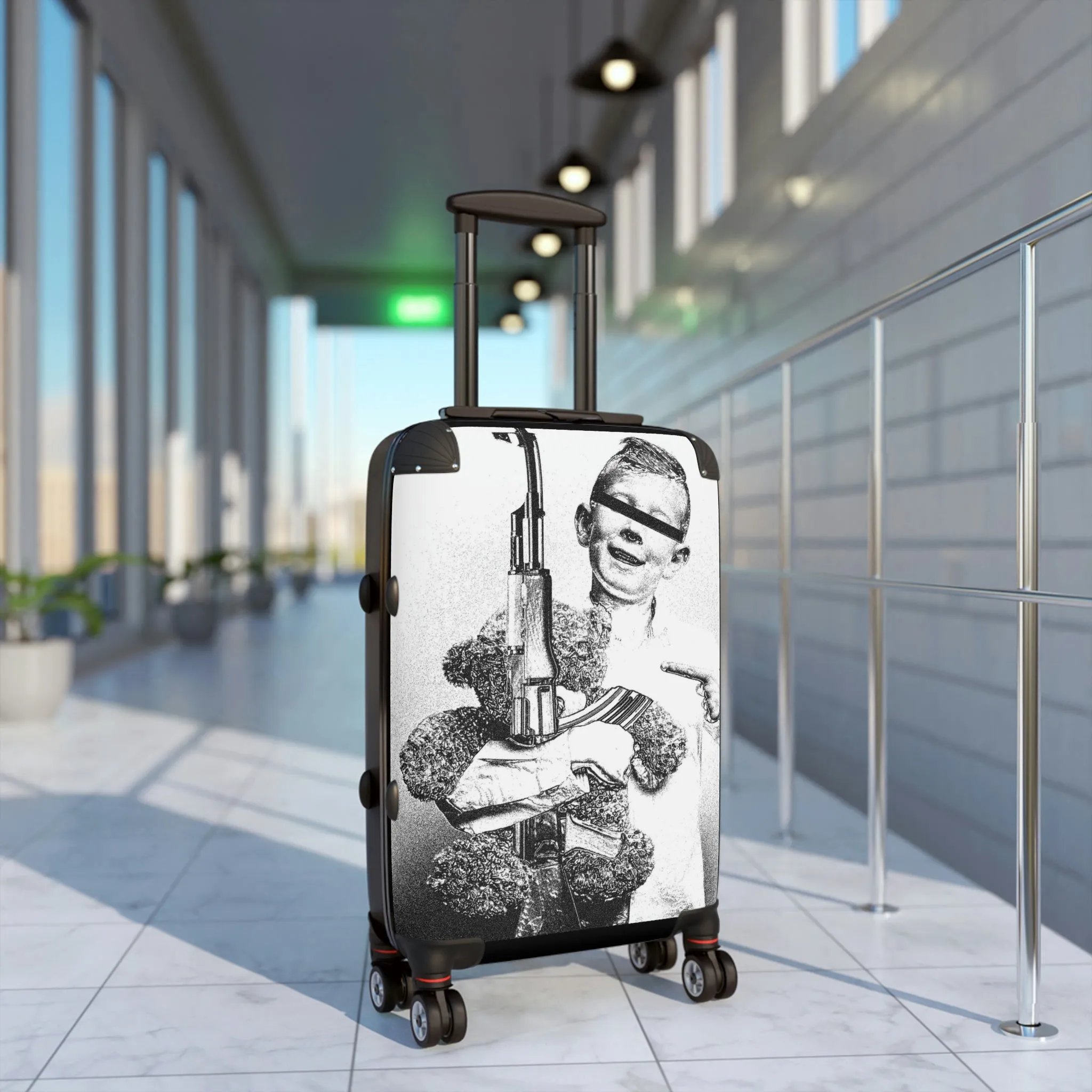 Teddy Bears and Triggers, Travel Unique Suitcase