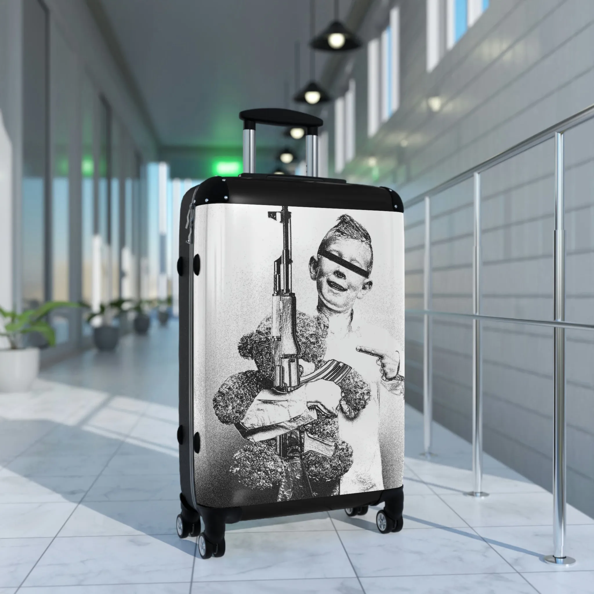 Teddy Bears and Triggers, Travel Unique Suitcase
