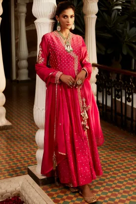 The New Vintage Jaipuri Pink Angrakha
