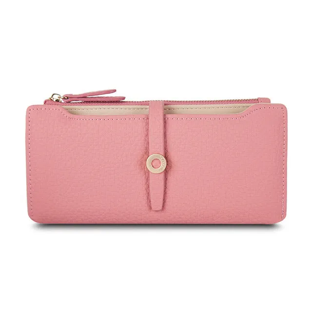 Top Quality Latest Lovely Leather Long Women Wallet