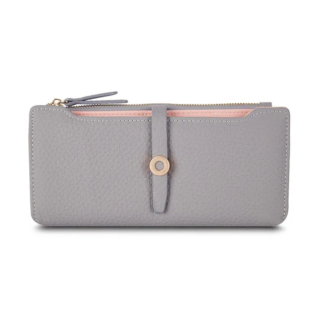 Top Quality Latest Lovely Leather Long Women Wallet