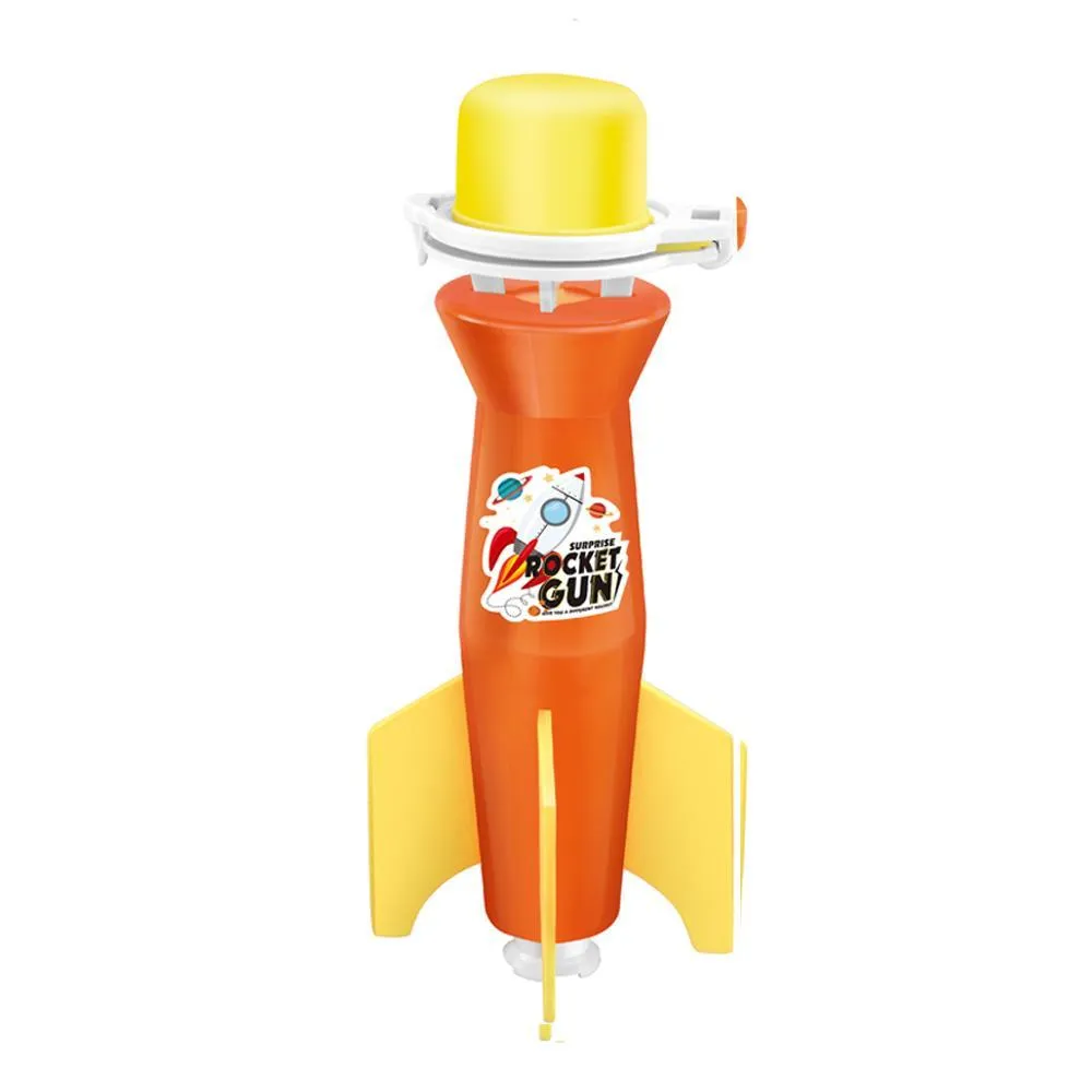 Tricolor Flash Air Pressure Children's Rocket (Electric Bag with Sound)