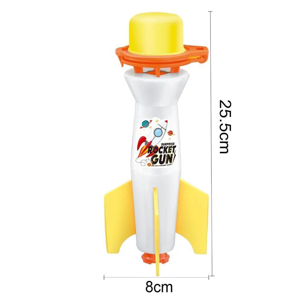 Tricolor Flash Air Pressure Children's Rocket (Electric Bag with Sound)
