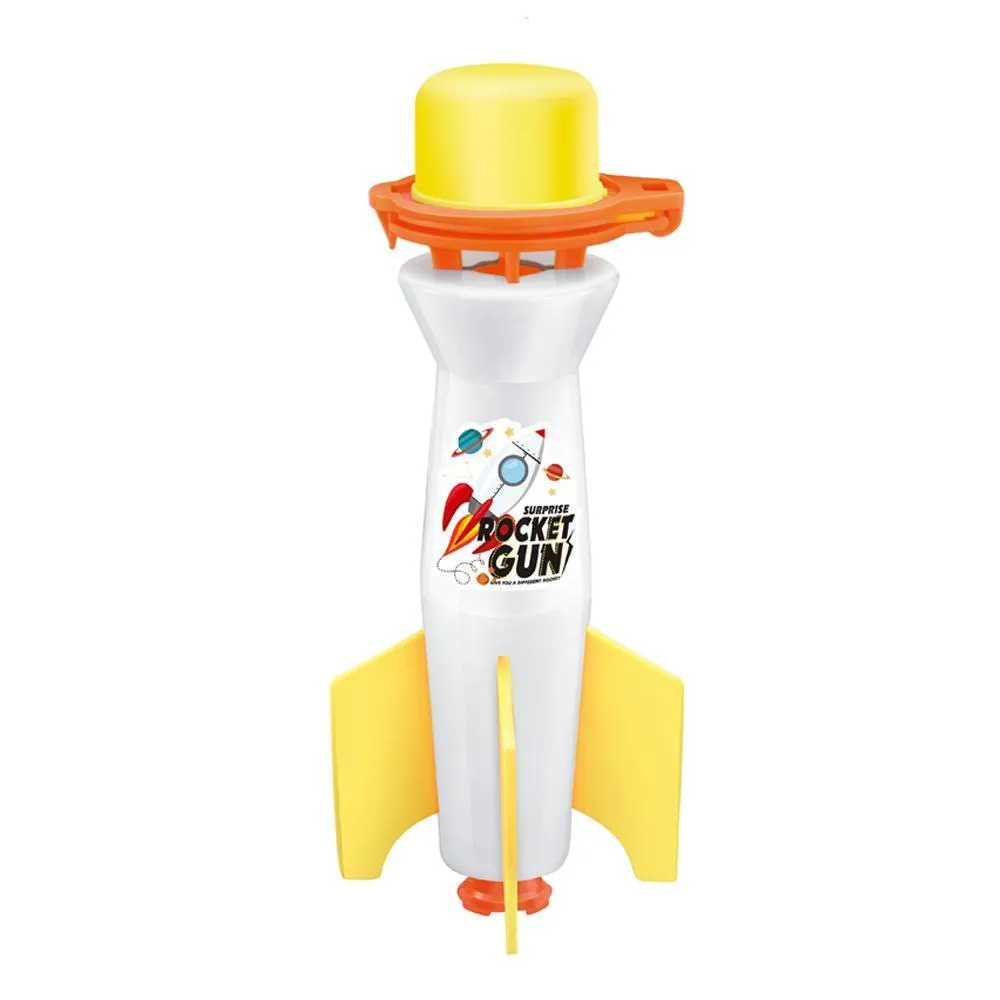Tricolor Flash Air Pressure Children's Rocket (Electric Bag with Sound)