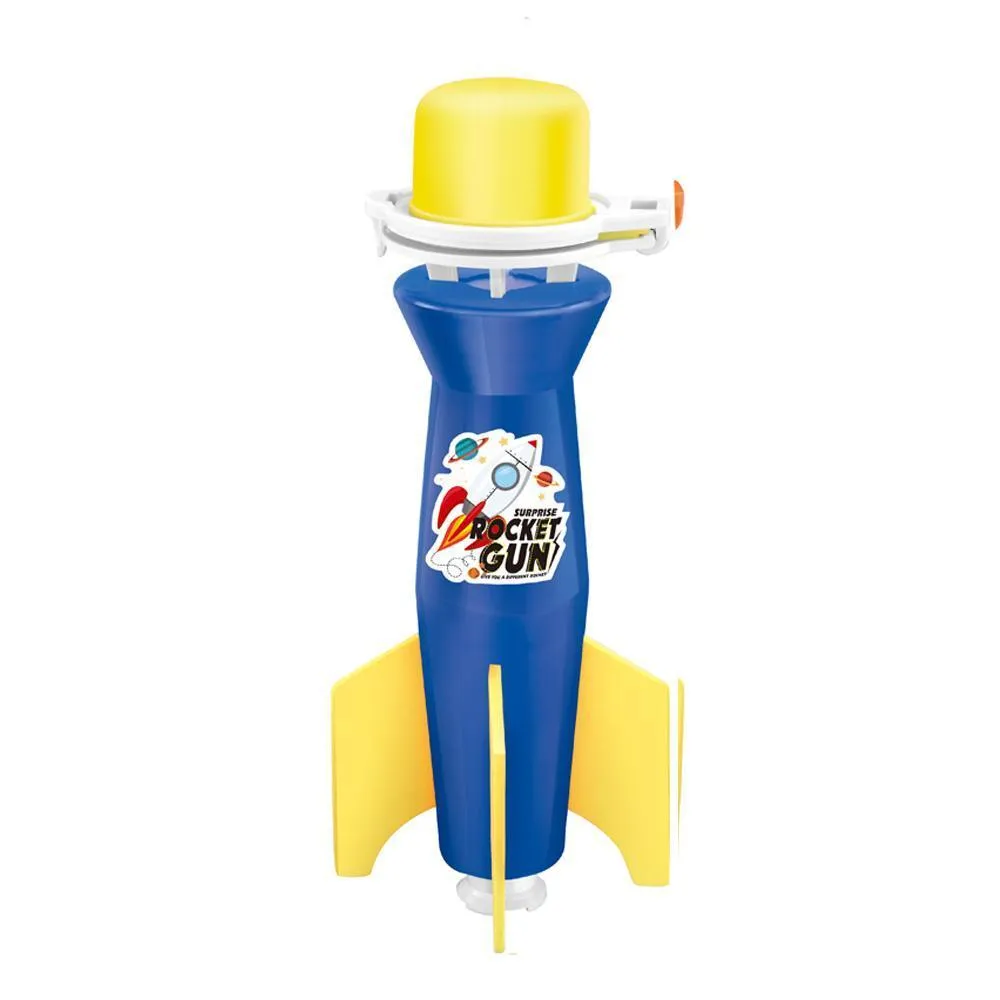 Tricolor Flash Air Pressure Children's Rocket (Electric Bag with Sound)