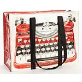 Typewriter Shoulder Tote BLQ
