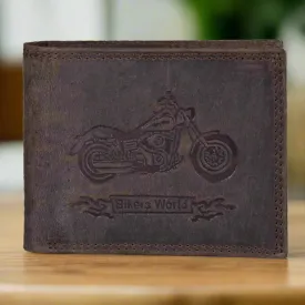 Viceroy Men's Bike Embossed Leather Wallet