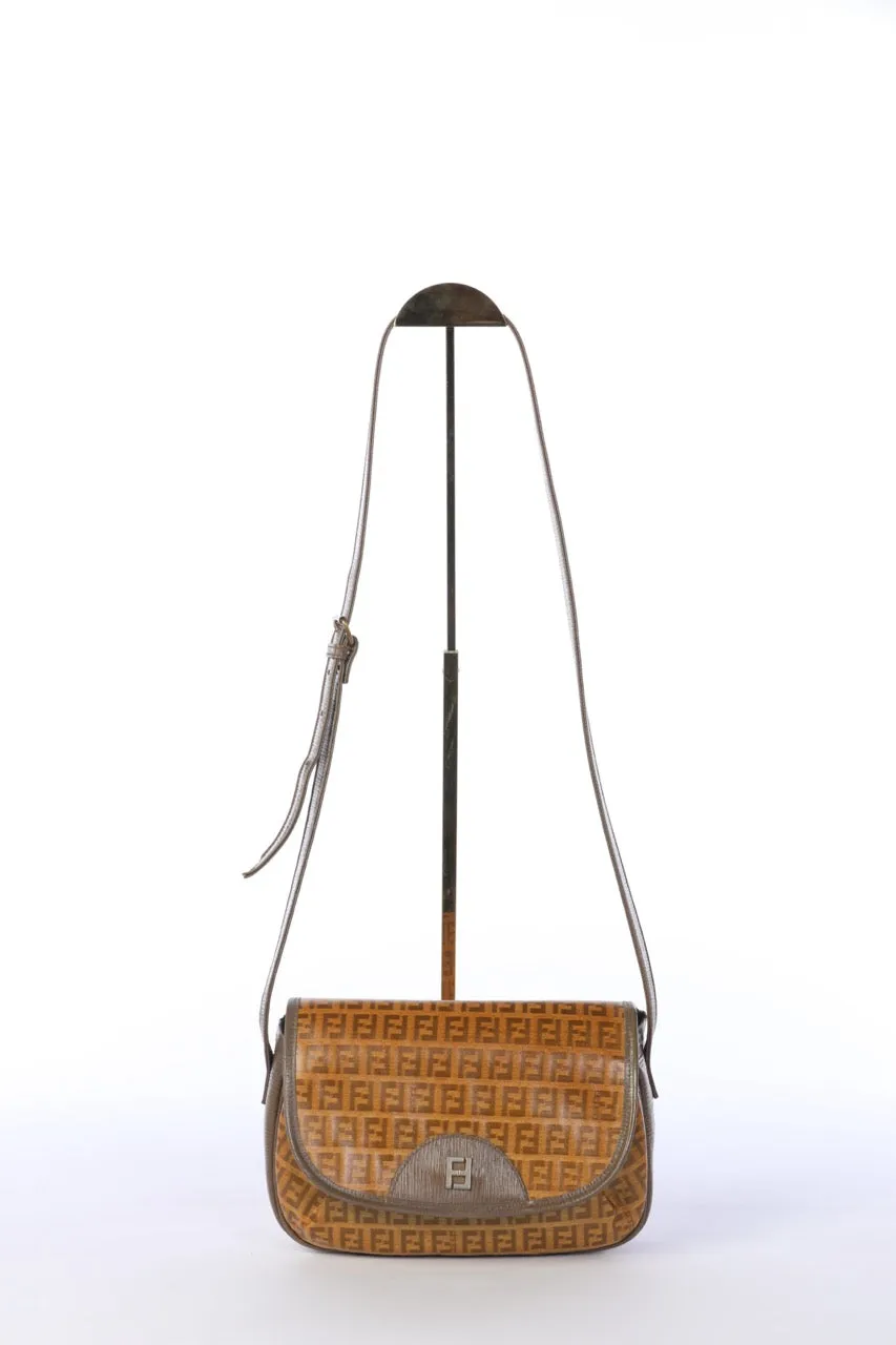 Vintage Fendi Zucchino Crossbody Bag