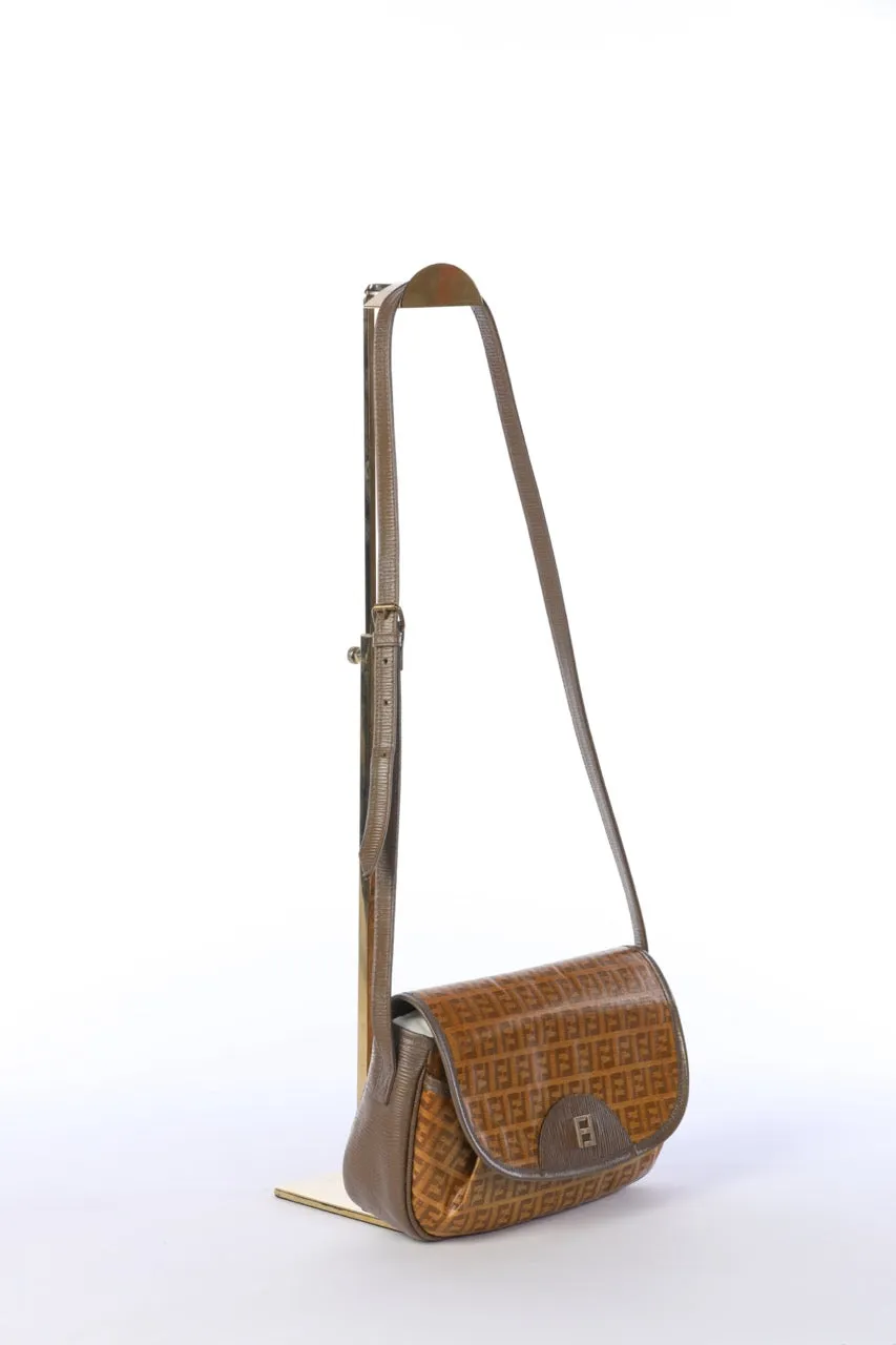 Vintage Fendi Zucchino Crossbody Bag