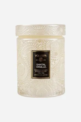 Voluspa Santal Vanille Small Glass Jar Candle
