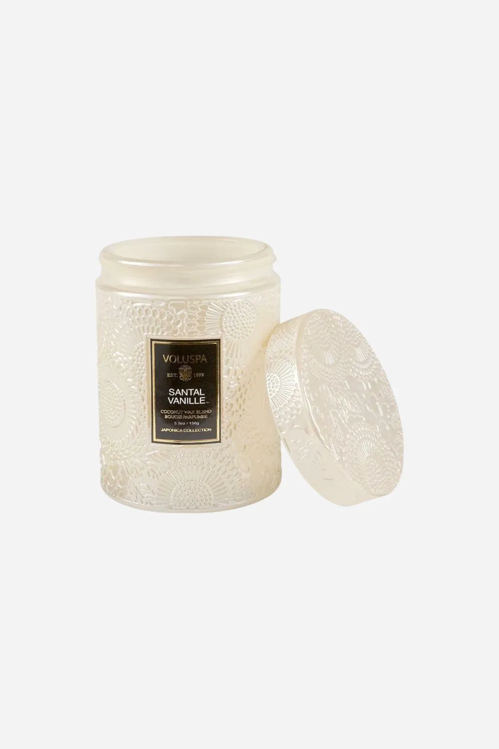 Voluspa Santal Vanille Small Glass Jar Candle