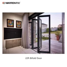 Warren 22ft Bifold Door Modern Interior Glass Folding Doors