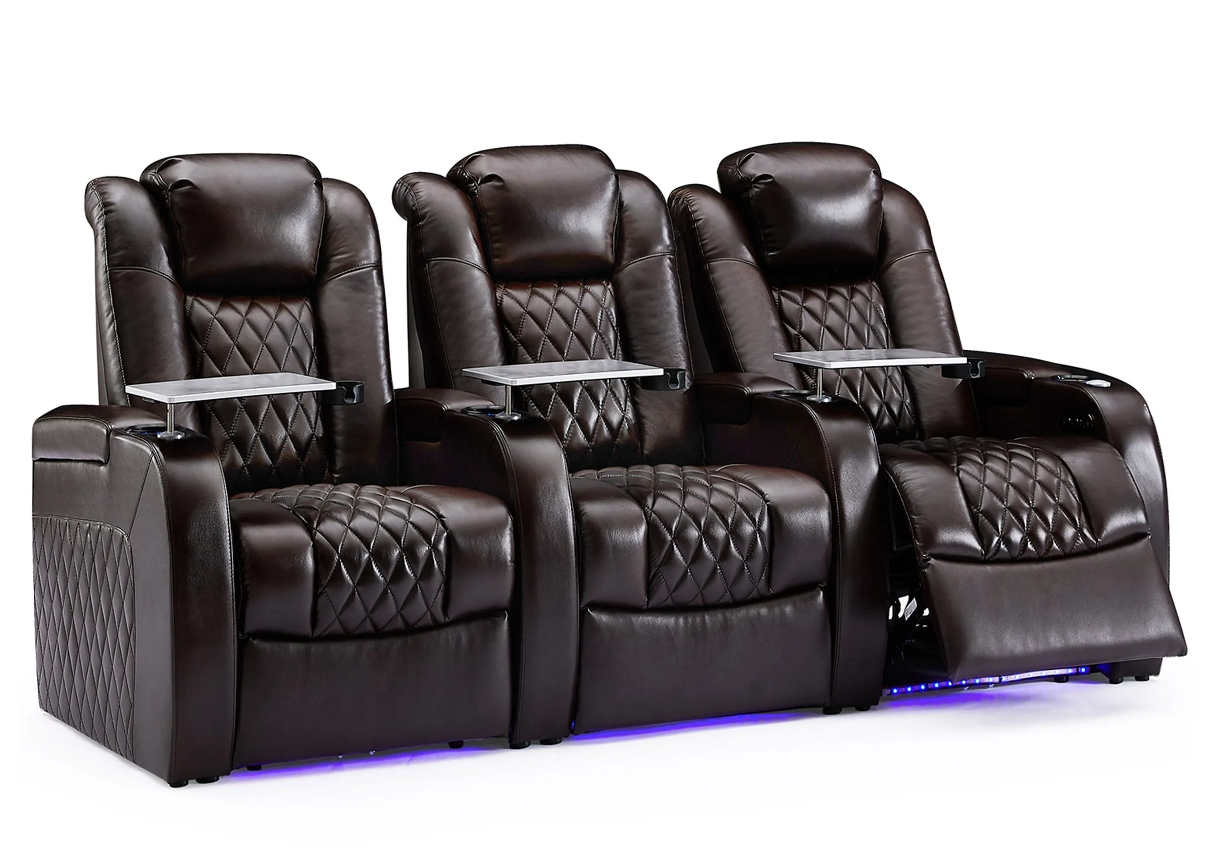 Weilianda Luxury Series Home Theater Seating Brown