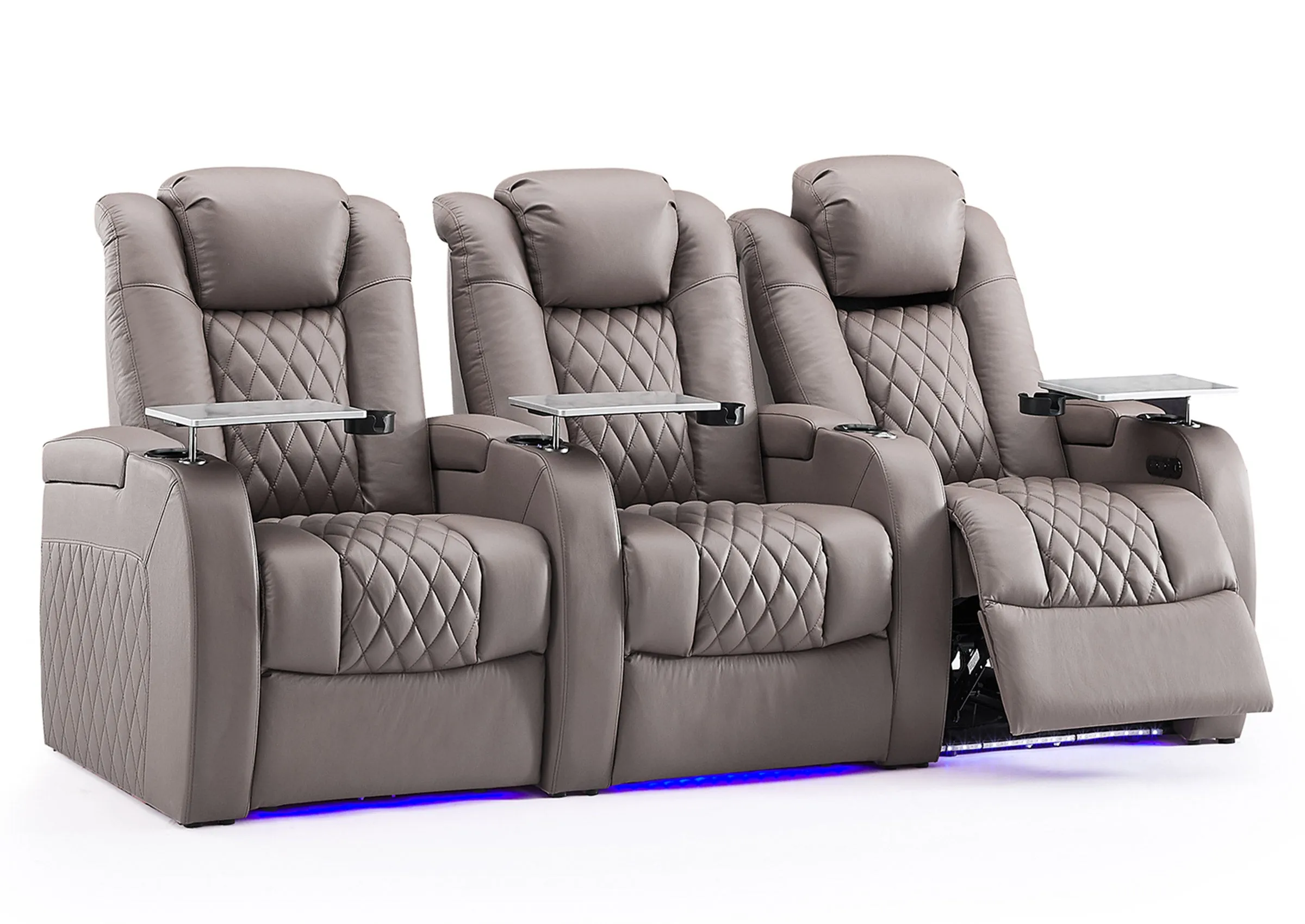 Weilianda Luxury Series Home Theater Seating Brown