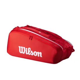 Wilson Super Tour 9 Pack Racket Bag 2025 - Red