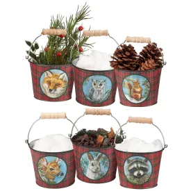 Winter Animal Bucket - Asst