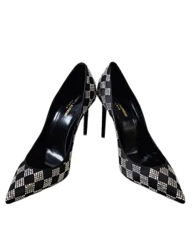 Yves Saint Laurent Checkered Studded Pump